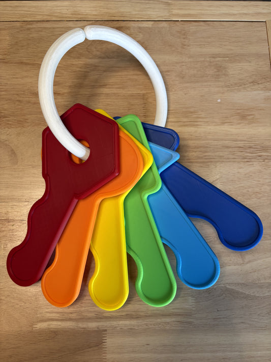 Giant Baby Toy Keys – Oversized Pastel Key Set, Nursery Prop