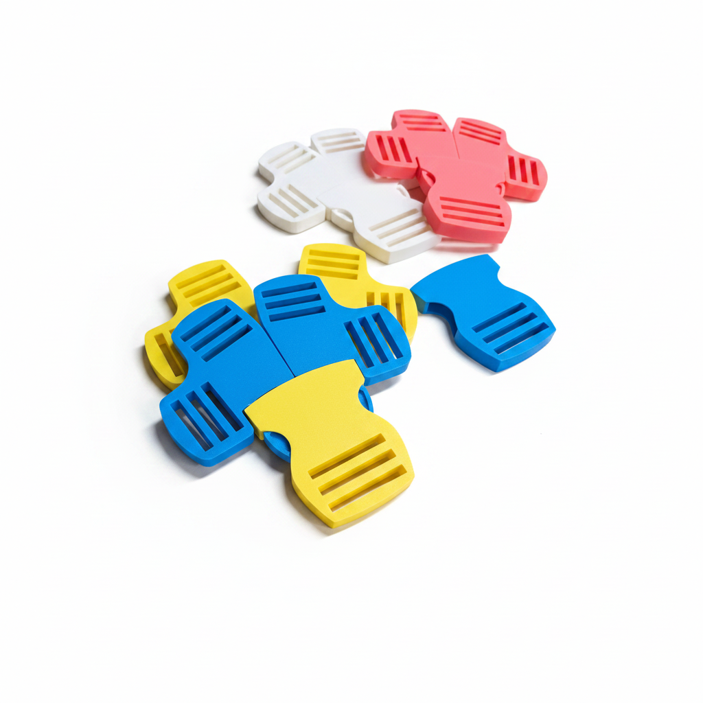 Blue Yellow Buckles Assembled