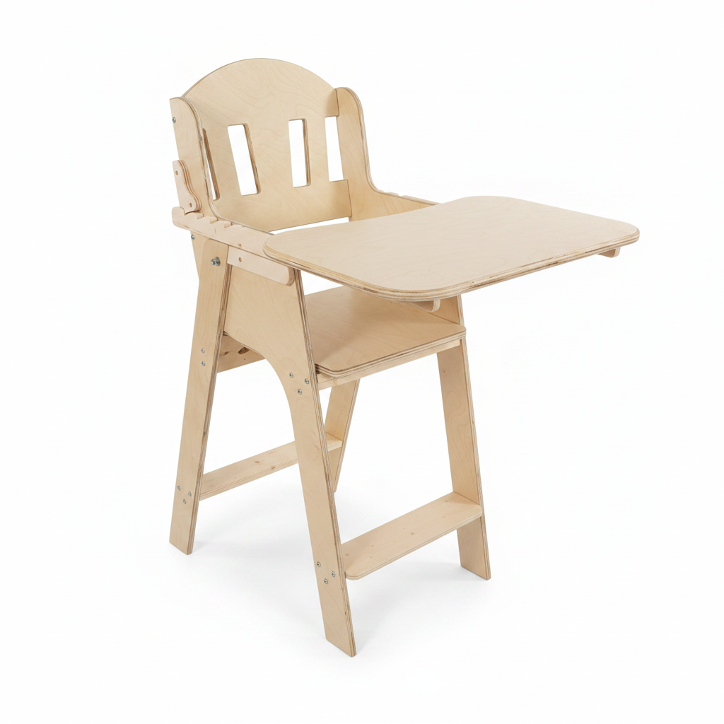 Cub Den Unpainted Highchair